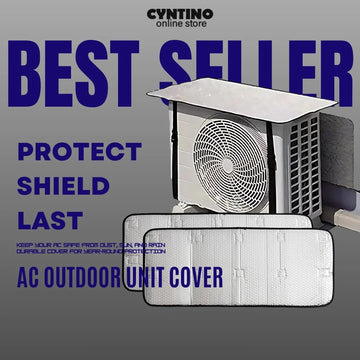 Aluminium AC Outdoor Unit Protector with Adjustable Straps