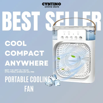 Portable Air Cooling Fan with Humidifier – USB Mini Evaporative Cooler