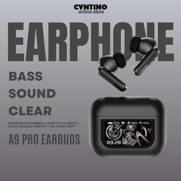 A9 Pro ANC/ENC Wireless Earbuds with Touch Display
