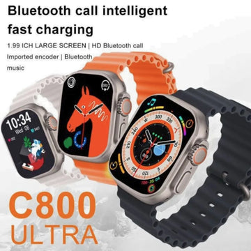 C800 Ultra Smart Watch for Men & Women – Fitness Tracker with Health Monitoring Ar