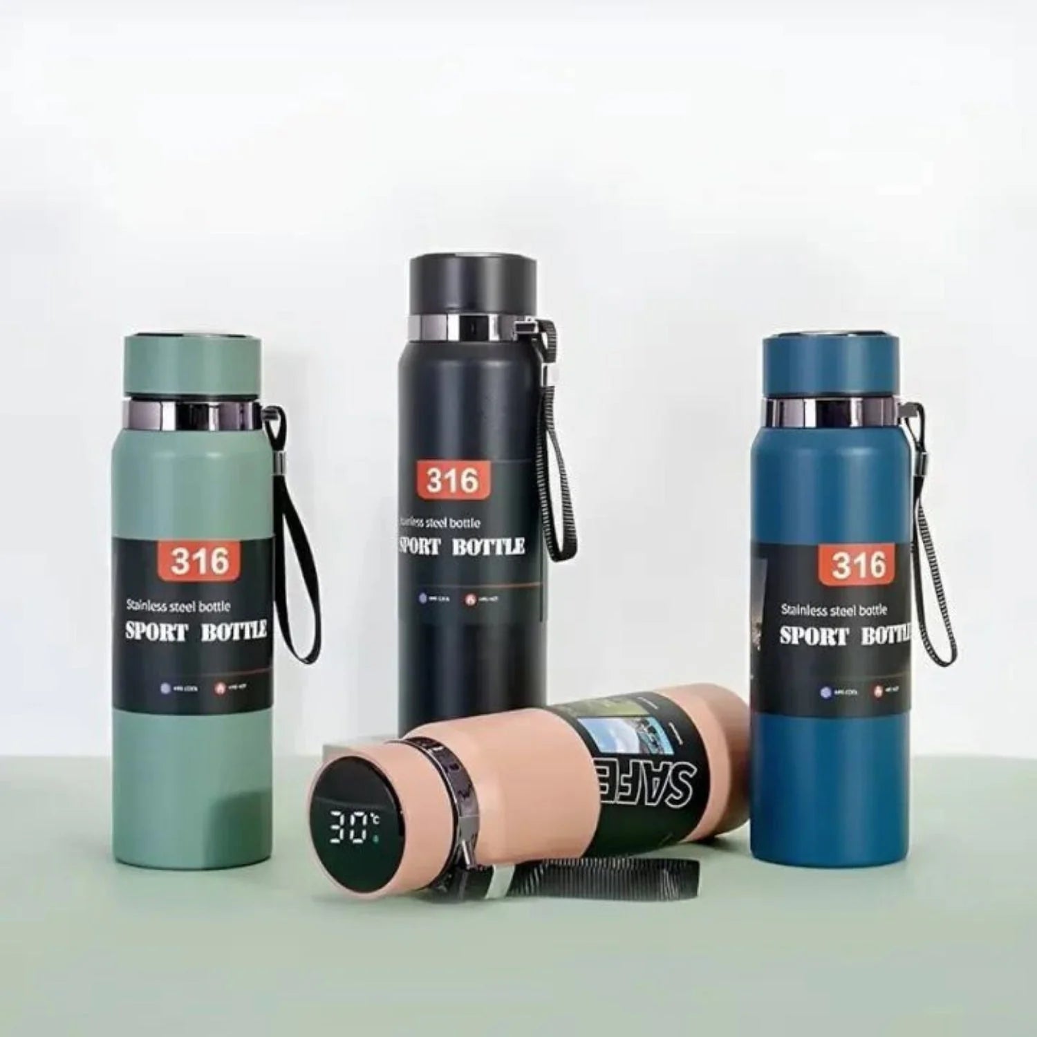 800ml Stainless Steel Water Bottle with LED Temperature Display – Hot & Cold Vacuum Insulated | 316 SUS Steel Flask Cyntinostore