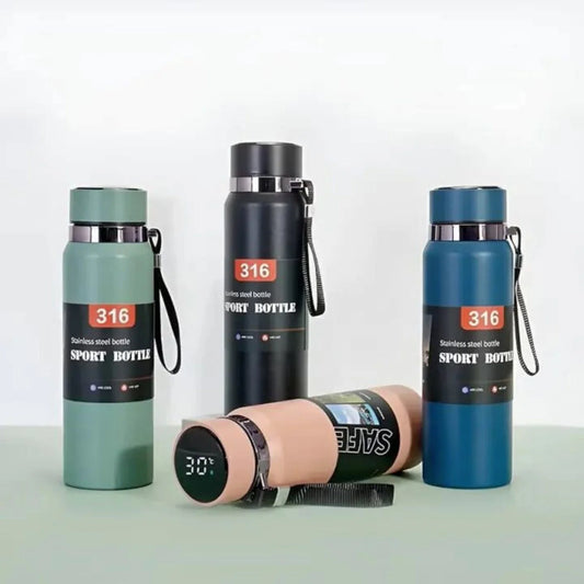 800ml Stainless Steel Water Bottle with LED Temperature Display – Hot & Cold Vacuum Insulated | 316 SUS Steel Flask Cyntinostore
