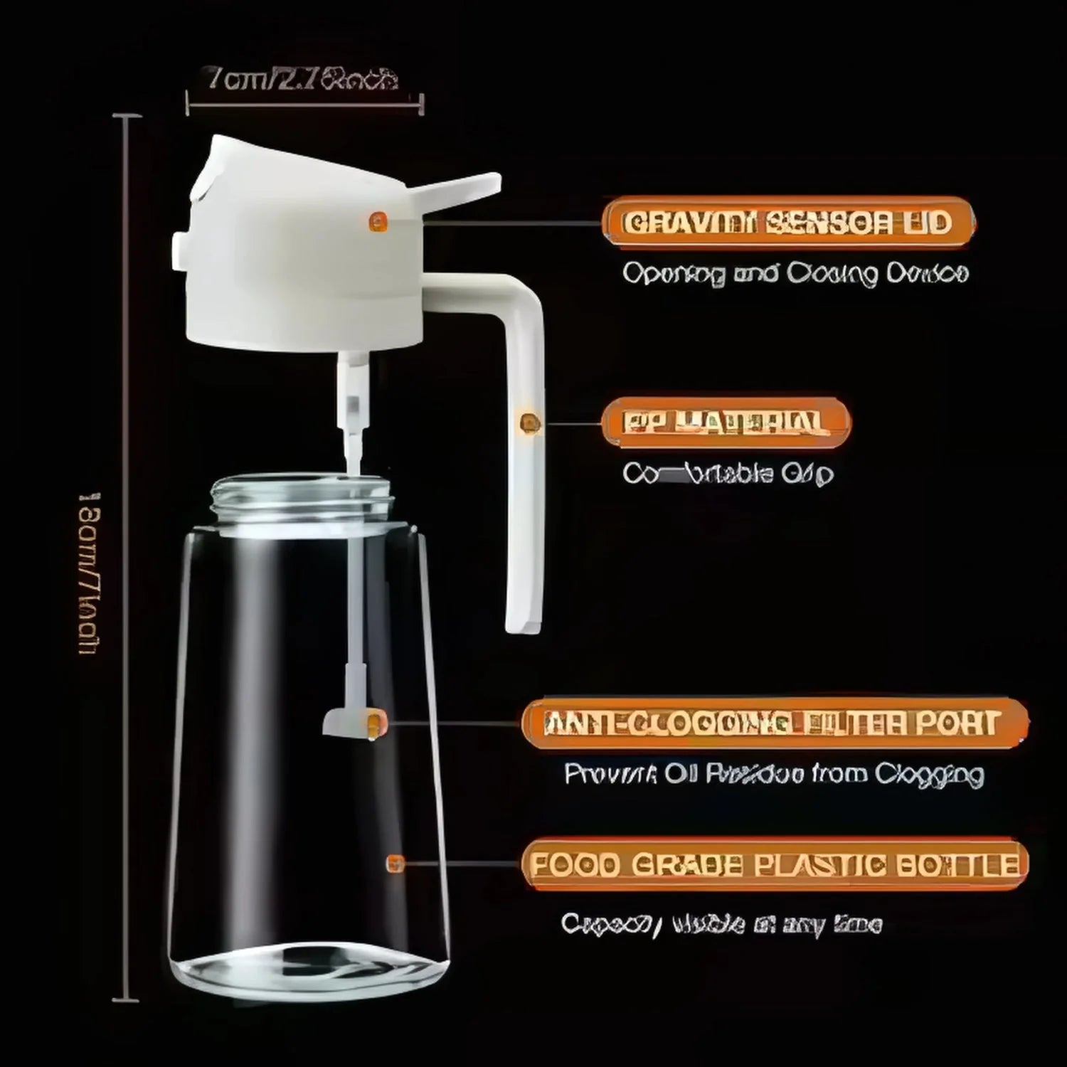 2-in-1 Glass Oil Sprayer Bottles xtreme china