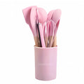 12-Piece Heat Resistant Silicone Kitchen Utensil Set with Wooden Handles xtreme china
