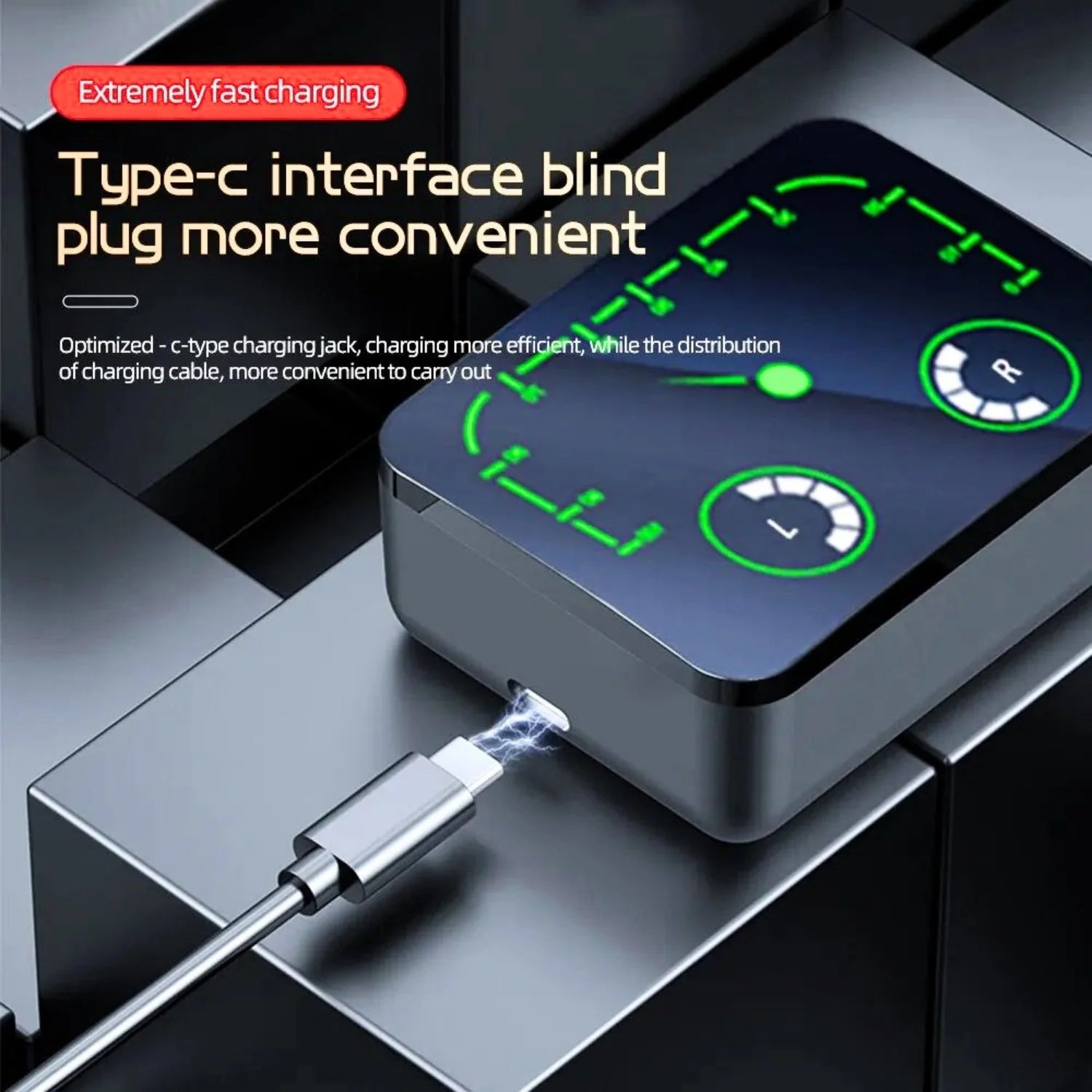 M90 Max TWS Wireless Earbuds – HiFi Stereo Sound with 1200mAh Charging Case | Bluetooth Earphones ar