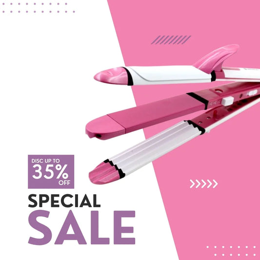 3‑in‑1 Hair Straightener Curler Crimper