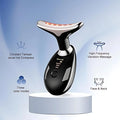 Digital Face and Neck Massager 3 Mode Vibration, LED & Heat Therapy Cyntinostore