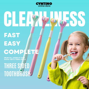 Triple-Sided Toothbrush