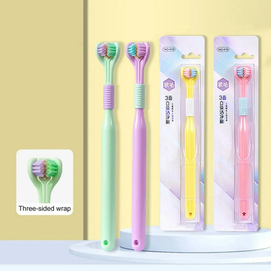 Triple-Sided Toothbrush