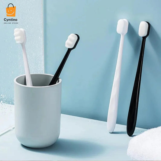 Bristle Micro Nano Toothbrush – Extra Soft for Sensitive Teeth & Gums, Ideal for Adults and Braces Cyntinostore