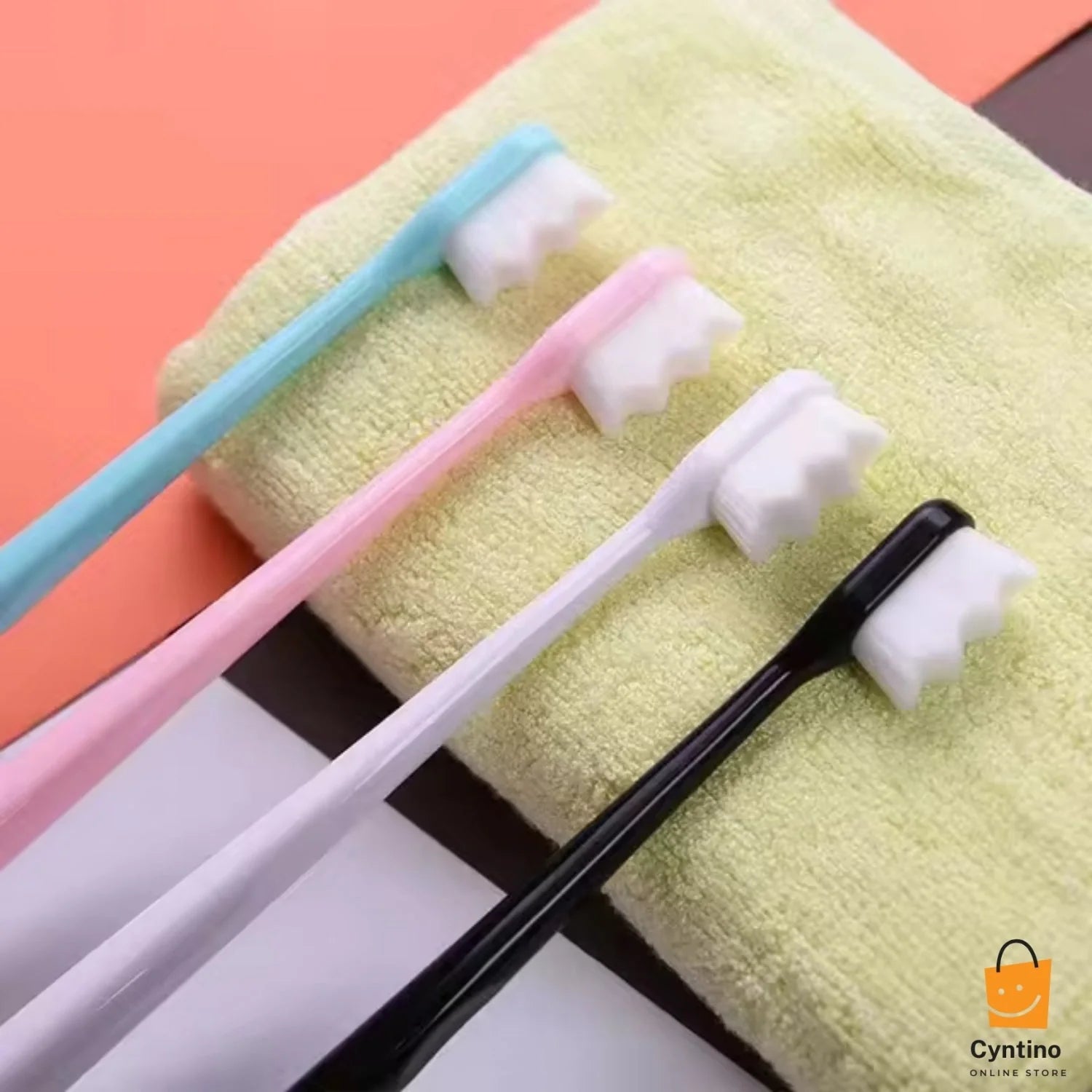 Bristle Micro Nano Toothbrush – Extra Soft for Sensitive Teeth & Gums, Ideal for Adults and Braces Cyntinostore