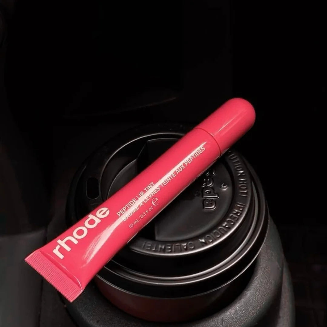 Buildable glossy lip tint rosy pink color