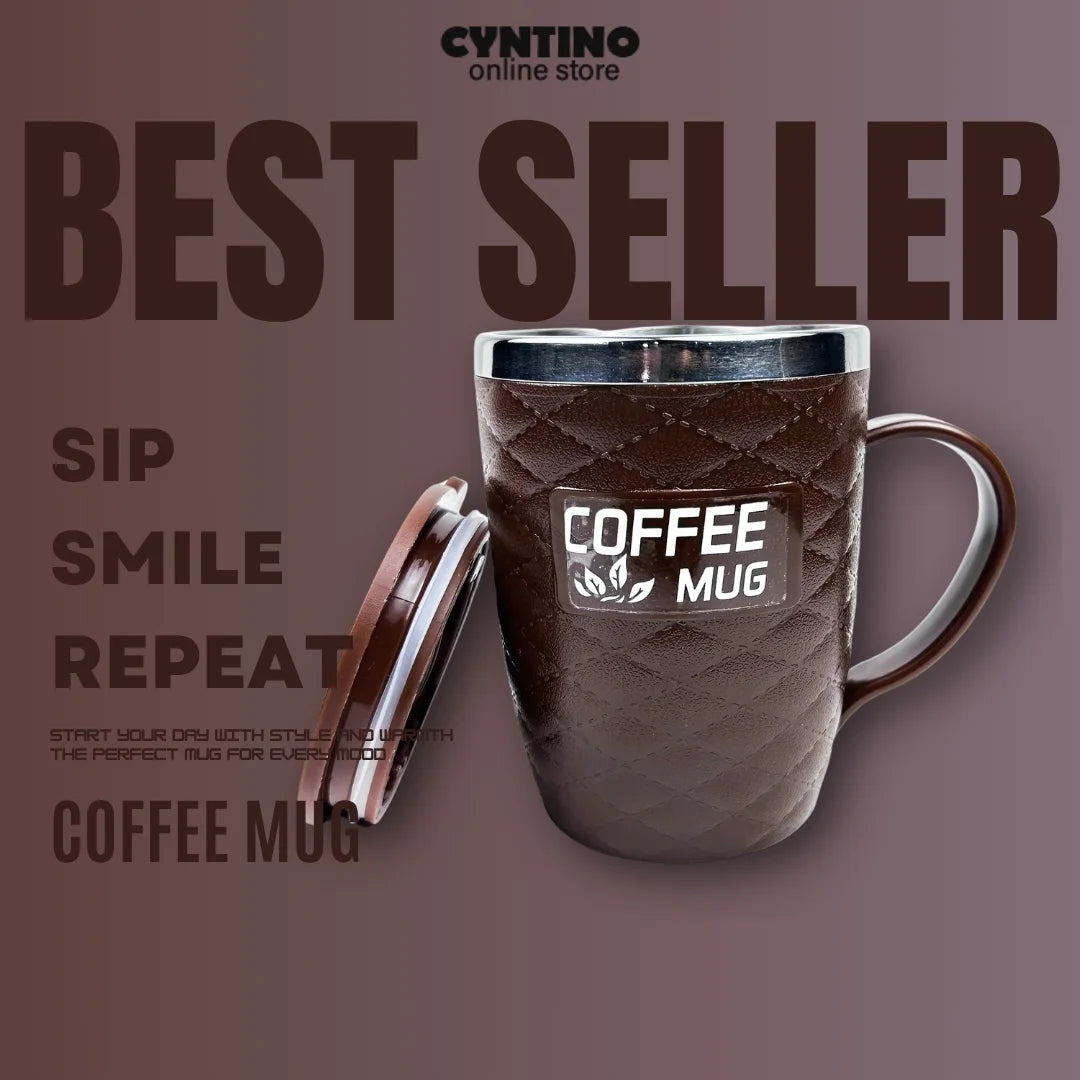 Brown ECO SIP 400 ML Stainless Steel Coffee Mug
