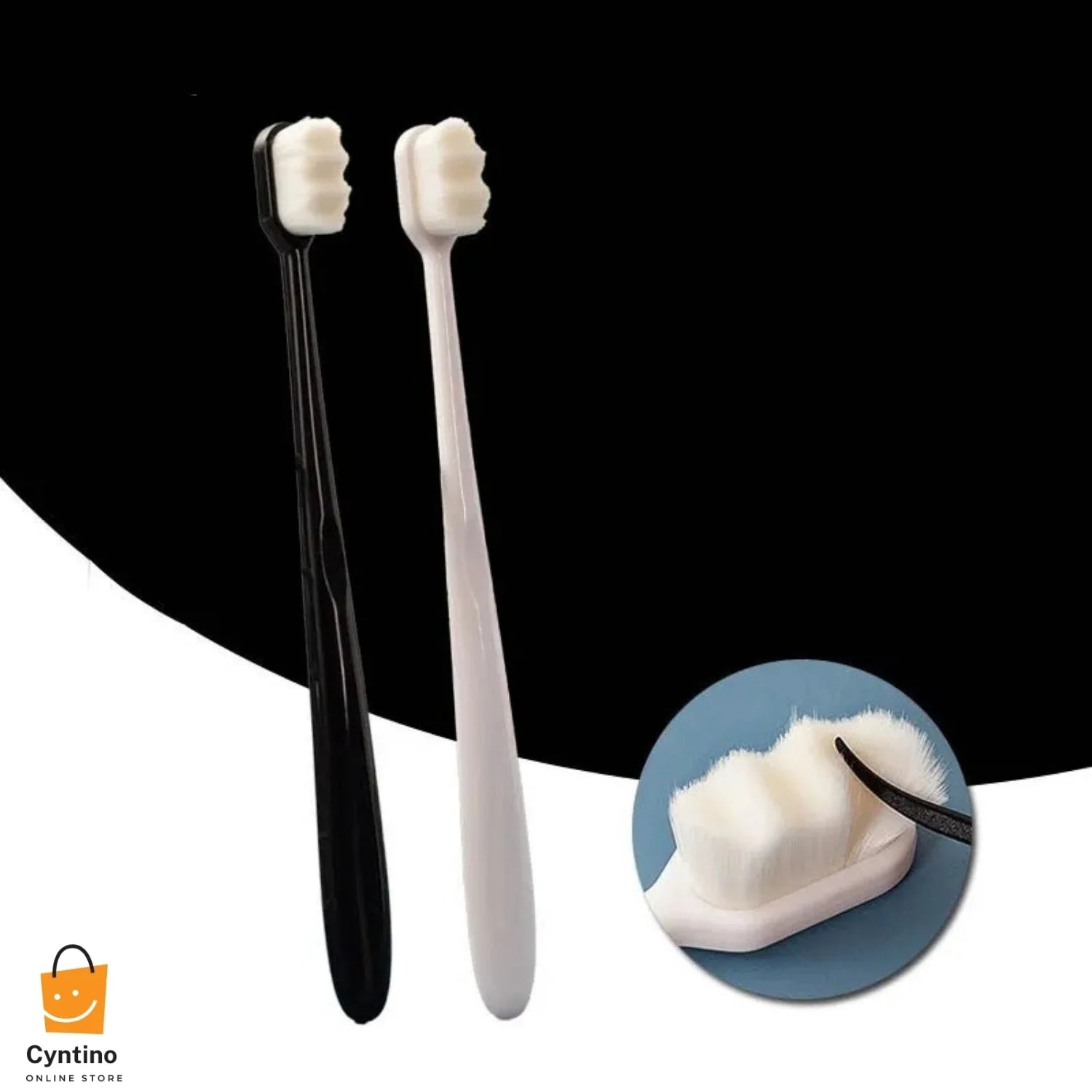 Bristle Micro Nano Toothbrush – Extra Soft for Sensitive Teeth & Gums, Ideal for Adults and Braces Cyntinostore