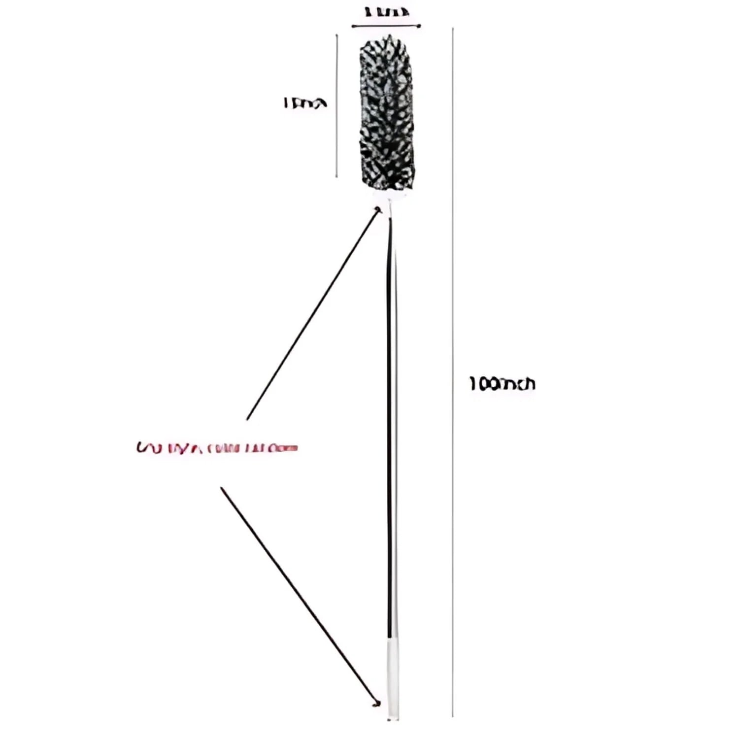 ceilling fan cleaning brush Microfiber Duster with Stainless Steel Extension Pole Cyntinostore