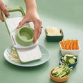 5-in-1 Stainless Steel Vegetable Cutter – Multifunctional Grater, Slicer, Shredder & Peeler Ar