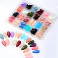 Colorful Fake Nails  Full Nail Box Set in Random Colors pak