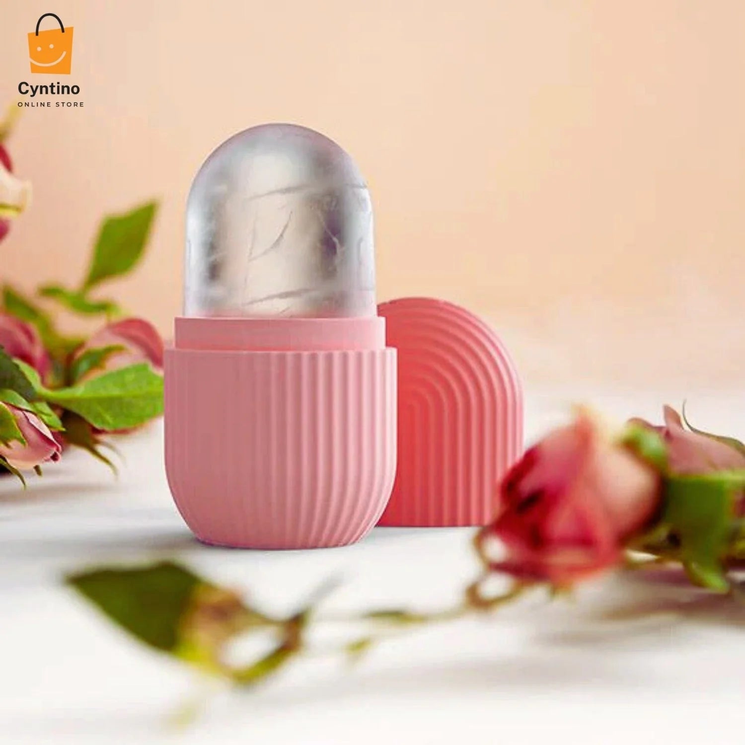 Silicone Ice Roller Massager Reusable Facial Cube for Puffiness & Skin Care Cyntinostore
