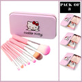 Hello Kitty Makeup Brush Kit Pack of 3 Cute 7PCS Brush Sets pak