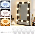 10 Bulb Vanity Light USB Operated Makeup Mirror Lights with 3 Light Modes Cyntinostore