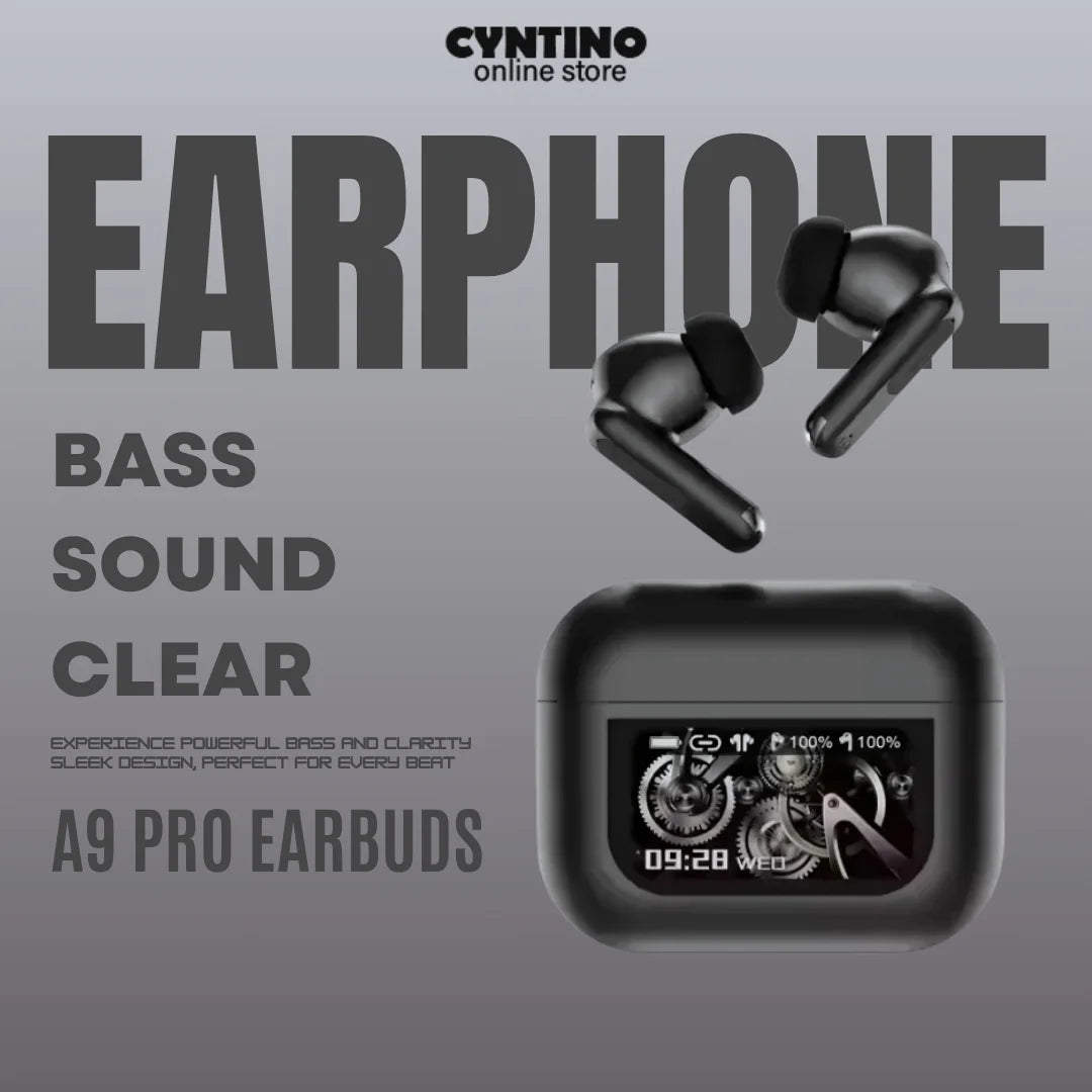 A9 Pro ANC/ENC Wireless Earbuds with Touch Display
