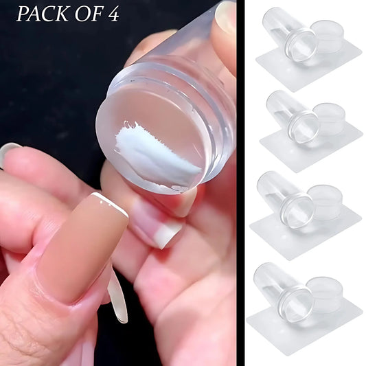 French Nail Silicone Stamp Set Pack of 4 pak