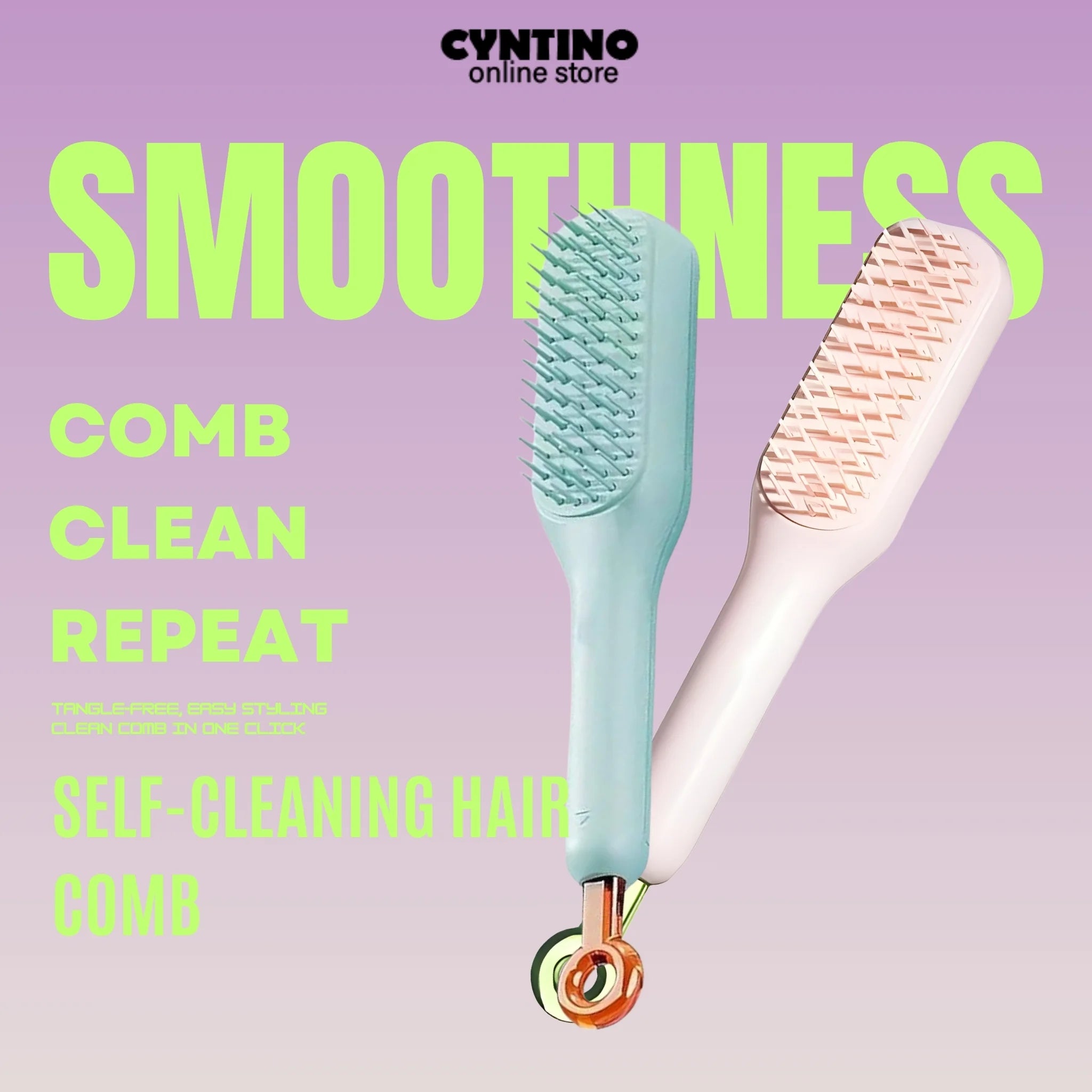 Self-Cleaning Hairbrush