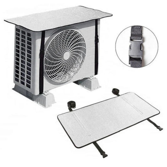 Aluminium AC Outdoor Unit Protector with Adjustable Straps