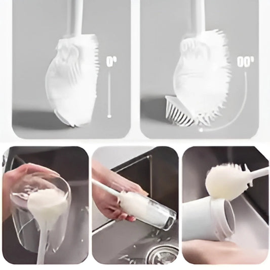 Silicone Bottle Brush Long Handle Cup &amp; Glass Cleaner Cyntinostore