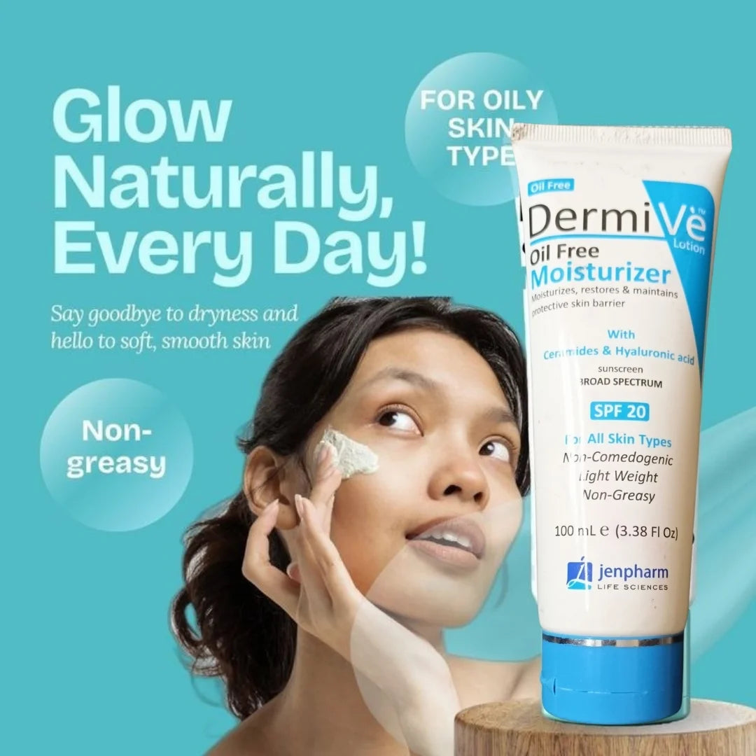 Oil-free hydrating moisturizer for oily skin Dermive 100ml