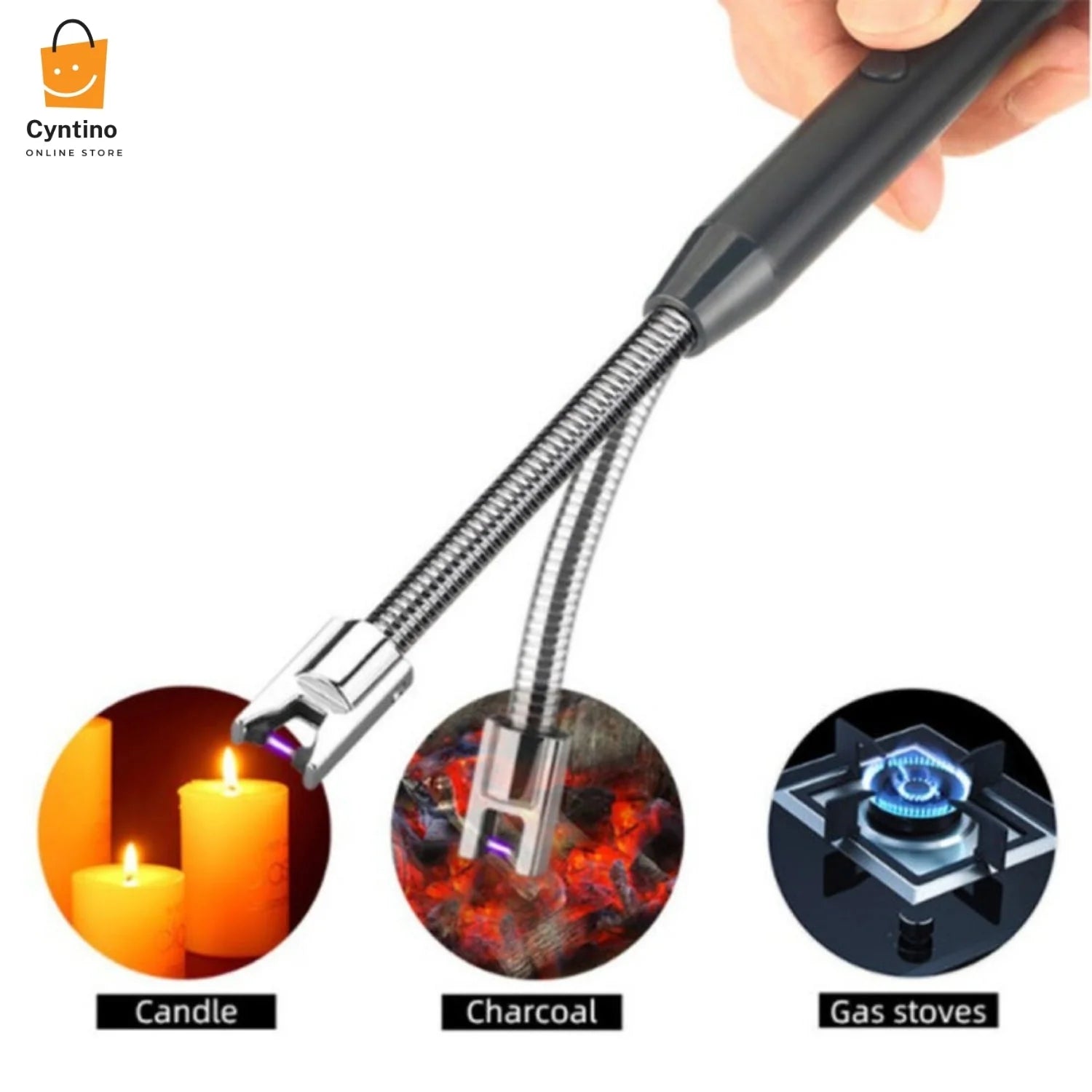 Rechargeable USB Arc Lighter Flexible Neck Electric Lighter for Candles, Gas Stove & BBQ Ar