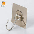 Large Adhesive Wall Hooks Heavy Duty PVC Hooks for Hanging pack of 5 | No Drilling, Waterproof & Reusable Cyntinostore