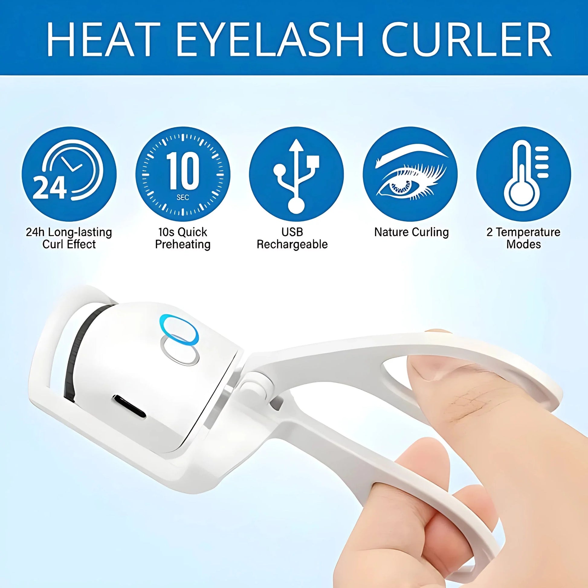 Mini Electric Eyelash Curler pak