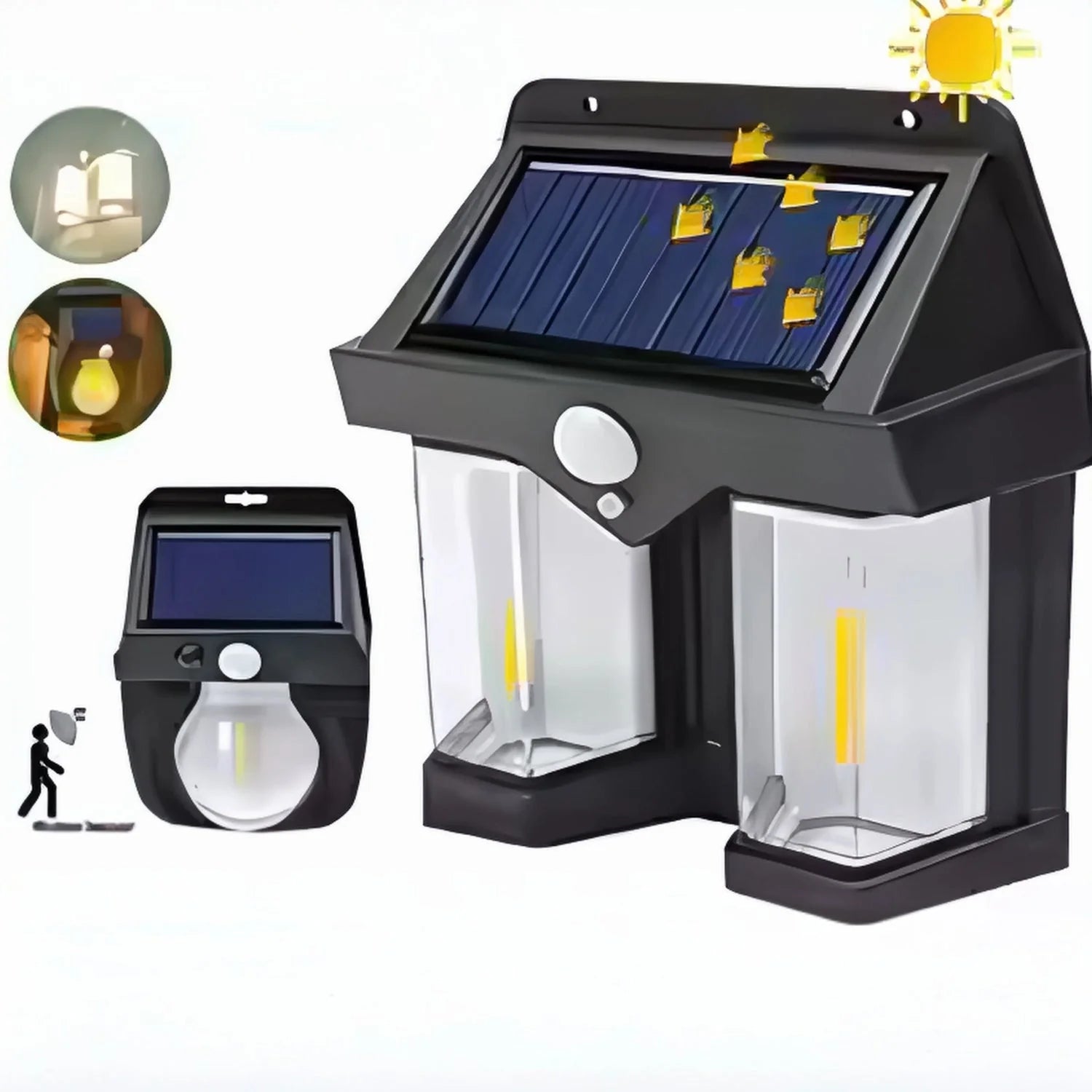 Solar Motion Sensor Wall Lamp Cyntinostore