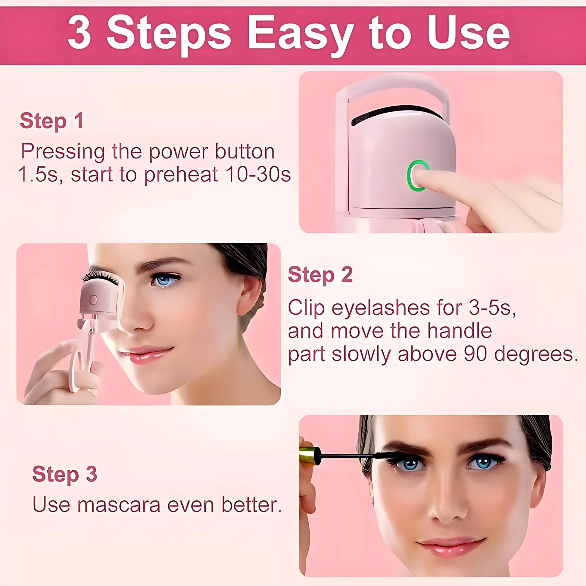 Mini Electric Eyelash Curler pak
