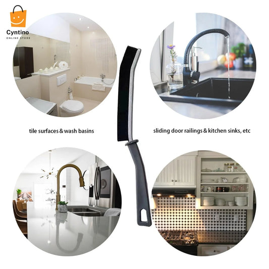Multipurpose Gap Cleaning Brush with Long Handle Tile Scrubber for Hard-to-Reach Areas Cyntinostore