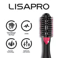 LISAPRO 3-in-1 Hair Dryer Brush One-Step Volumize Cyntinostore