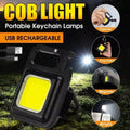 Keychain Flashlights USB Rechargeable, 360° Adjustable Pocket Torch with 4 Light Modes, Magnetic Base & Hook Compact LED Inspection Lamps for Camping Ar