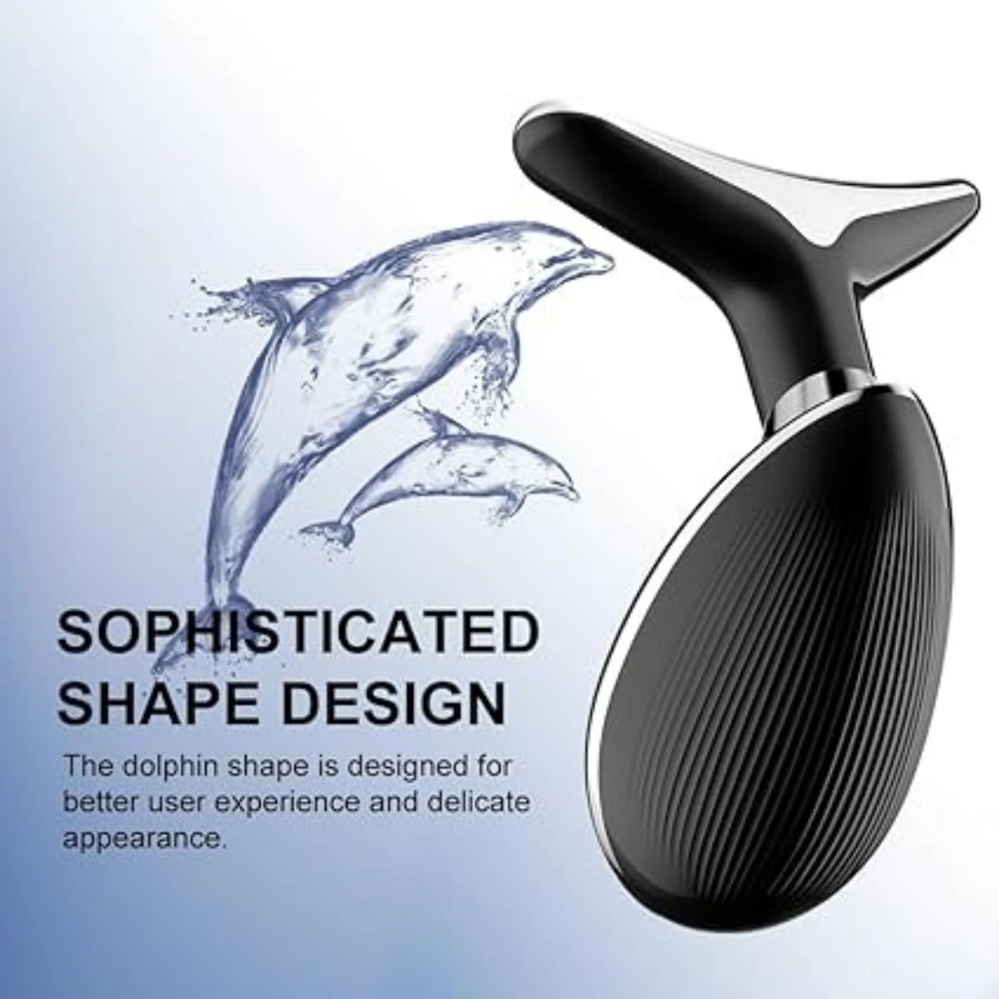 Digital Face and Neck Massager 3 Mode Vibration, LED &amp; Heat Therapy Cyntinostore