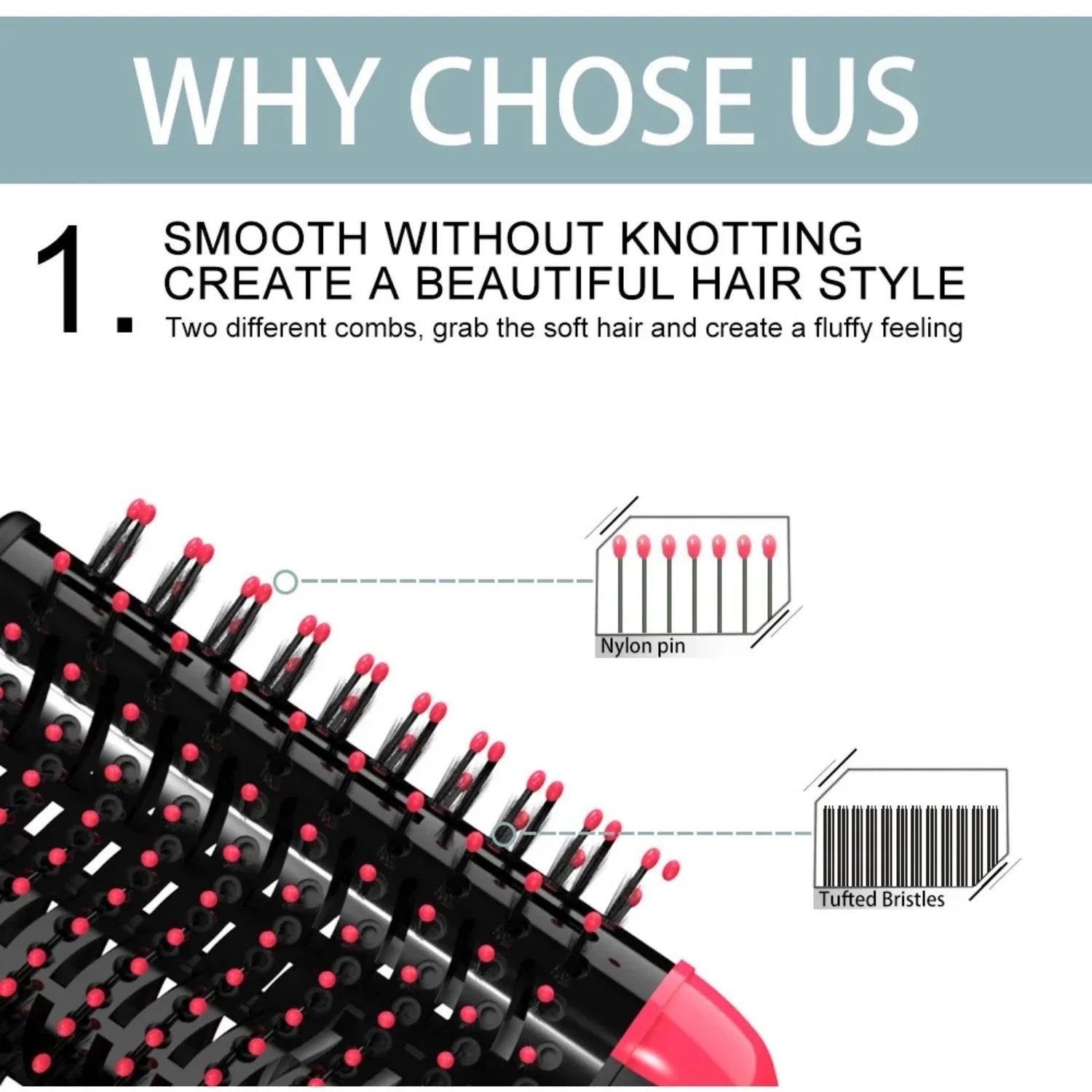LISAPRO 3-in-1 Hair Dryer Brush One-Step Volumize Cyntinostore