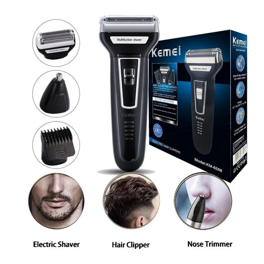 Kemei KM-6330 3-in-1 Grooming Kit – Trimmer, Shaver &amp; Nose Trimmer