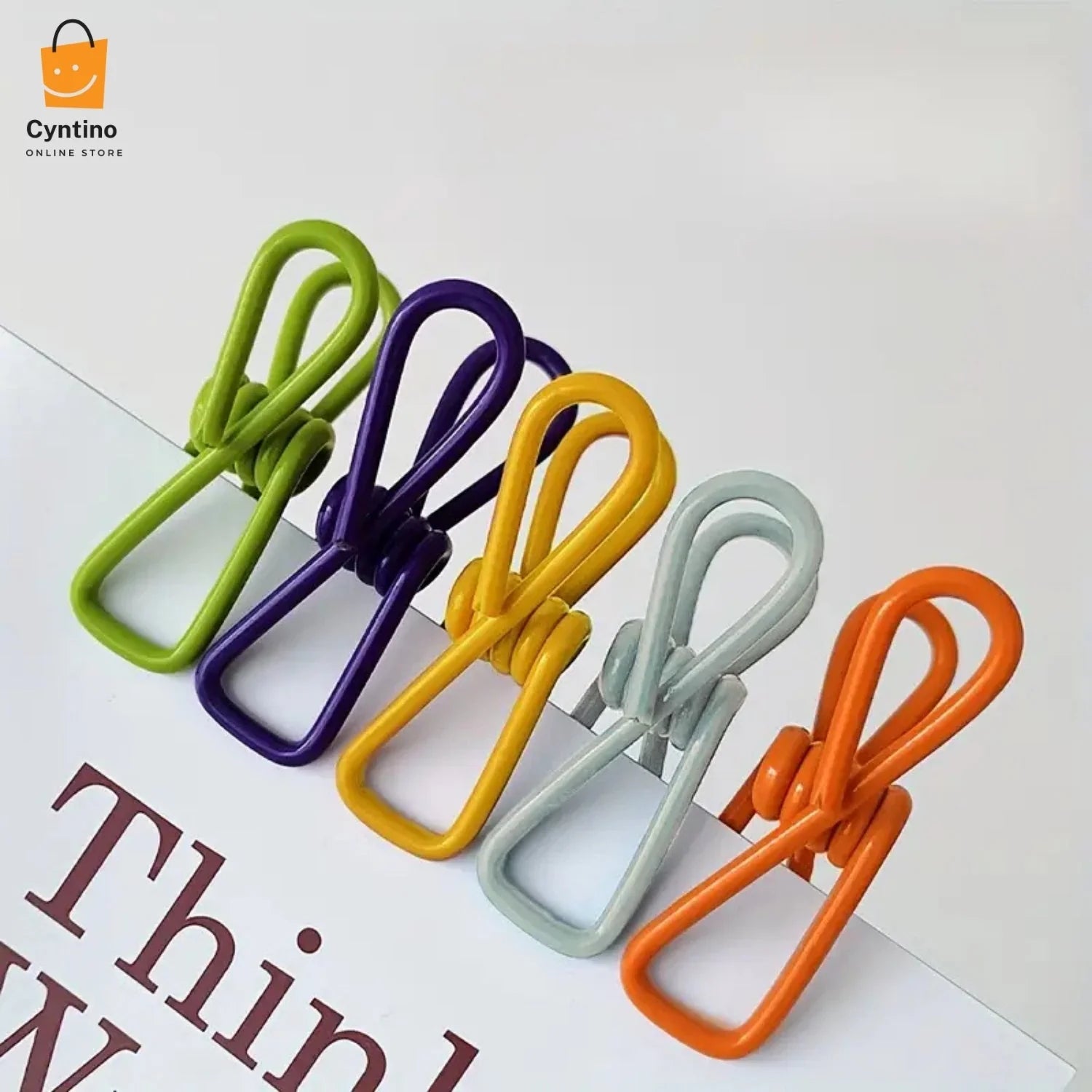 Adjustable Camping Clothesline with Clips Portable Elastic Travel Dryer Rope Cyntinostore
