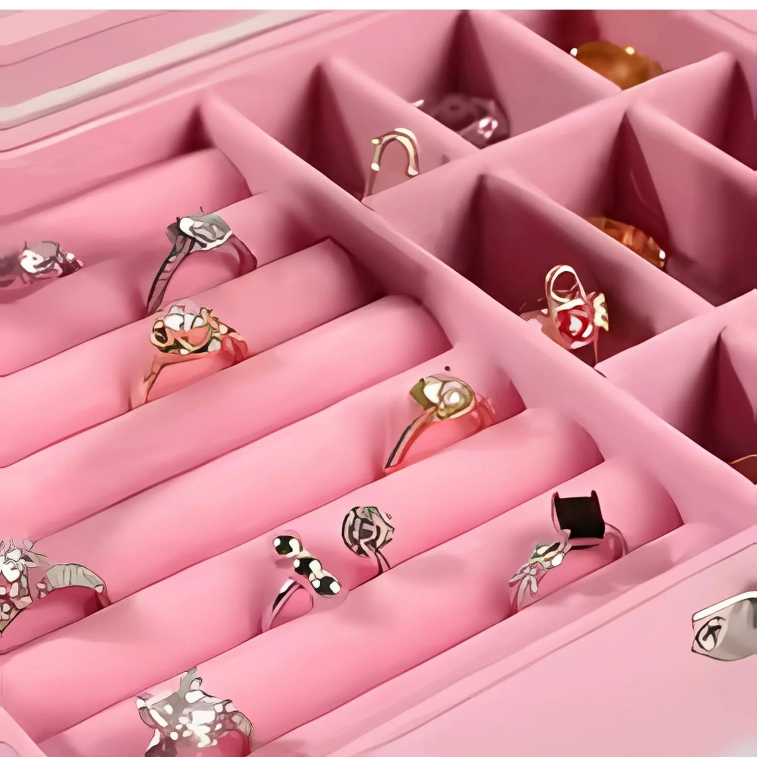 Jewelry Storage Organizer Box Cyntinostore