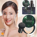 SUNISA Mushroom Head Air Cushion BB/CC Cream Moisturizing, Breathable, Natural Finish Foundation with Concealer Effect Cyntinostore