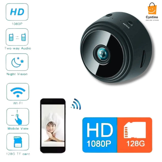 HD 1080P Mini Wireless Security Camera with Night Vision & 360° Adjustable Snake Tube Cyntinostore