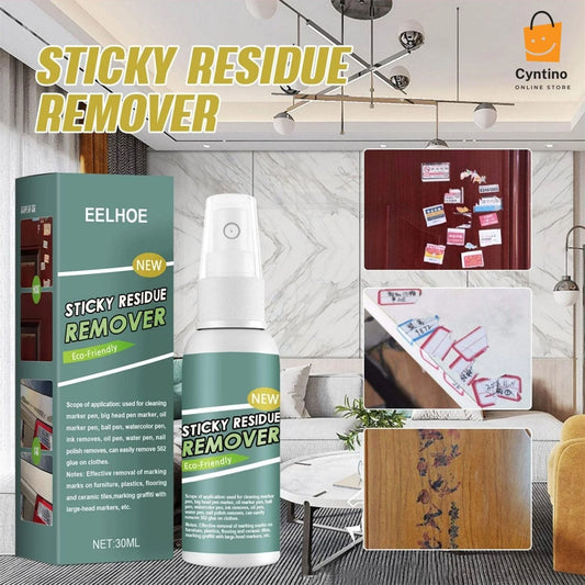 30ml Label & Adhesive Remover Spray Fast Acting Household Cleaner for Stickers, Glue, Tape Residue, Stains & Marks Multipurpose Spot Remover for Home, Car & Office Use Cyntinostore