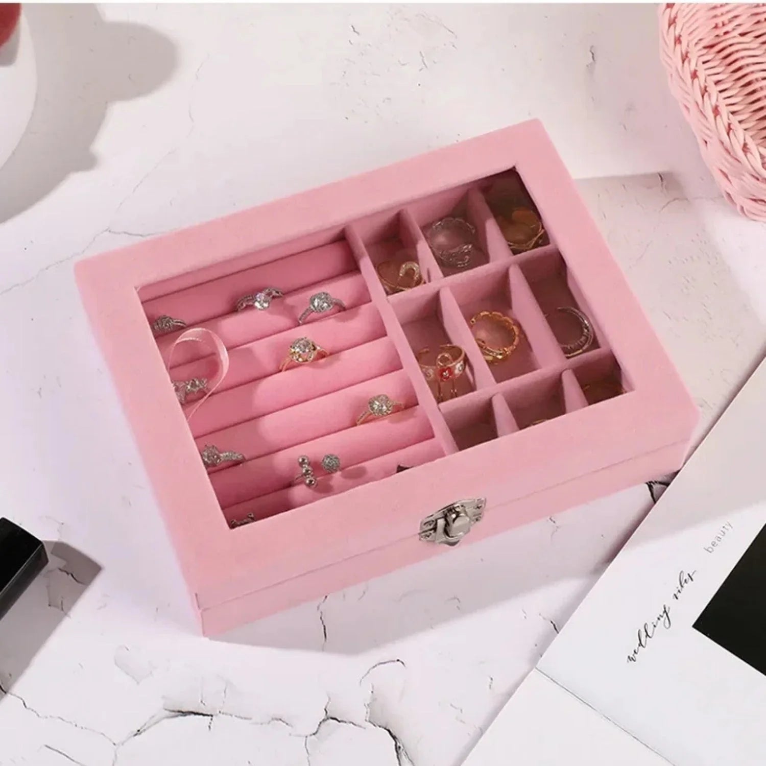 Jewelry Storage Organizer Box Cyntinostore