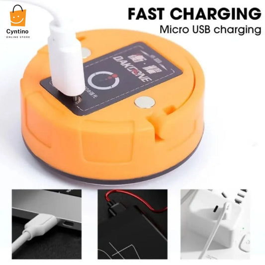 Portable Rechargeable Camping LED Light with Magnetic Base – Outdoor &amp; Indoor Use Cyntinostore