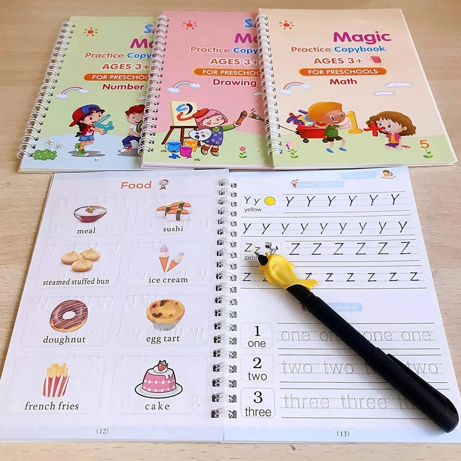 Magic Sank Book 4 in 1 with 10 Ink Refills Cyntinostore