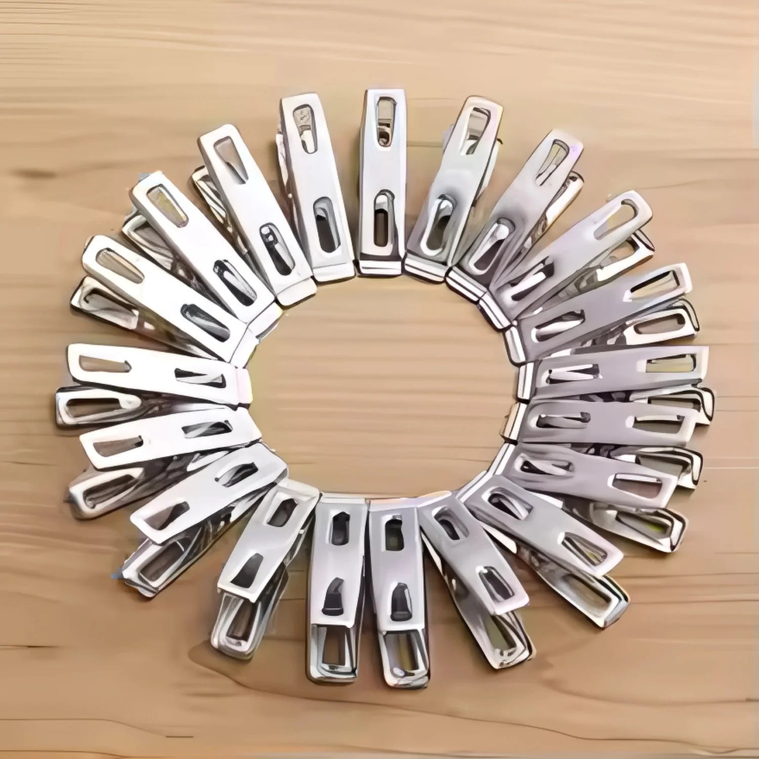 20Pcs Stainless Steel Clothes Pegs Cyntinostore